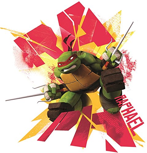 4 Inch Raph Raphael Ninja Turtle TMNT Removable Peel Self Stick Wall Decal Sticker Art Kids Decor Boys Room 4 1/2 x 4 1/2 inches