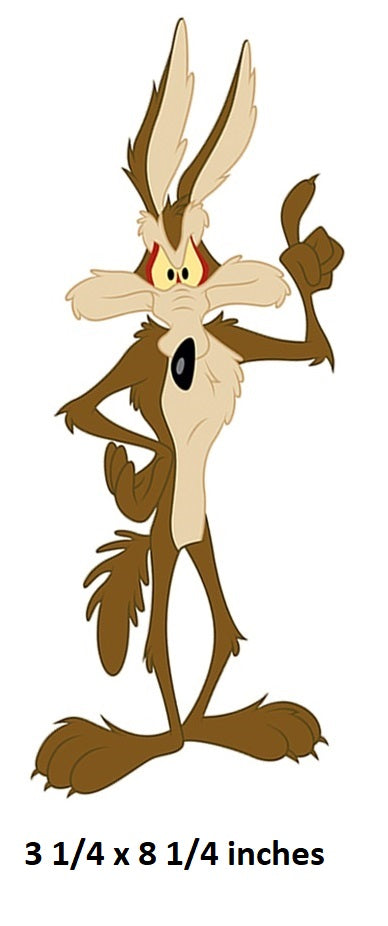 Cartoon character with long ears and brown fur on a white background Wile E. Coyote