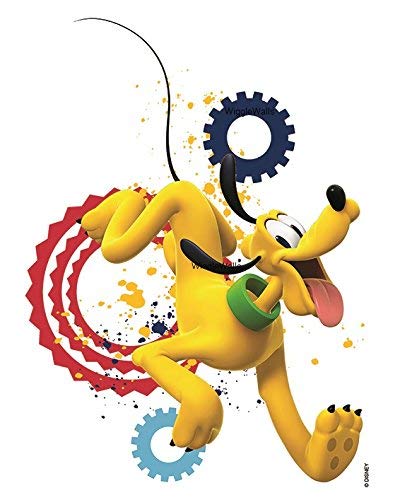 8 Inch Pluto Clubhouse Mickey Minnie Mouse Removable Wall Decal Sticker Art Home Decor 6 1/2 inches Wide by 8 1/2 inches Tall