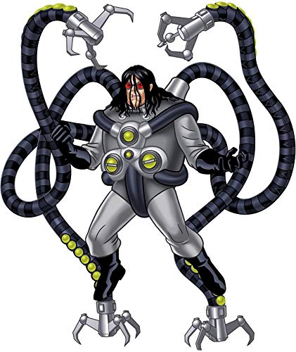 11 Inch Doc Ock Decal Doctor Octopus Otto Octavius Spiderman Spider Man Removable Peel Self Stick Adhesive Vinyl Decoration Wall Sticker Art Kids Room Home Decor Boys 9 x 10 1/2 Inch