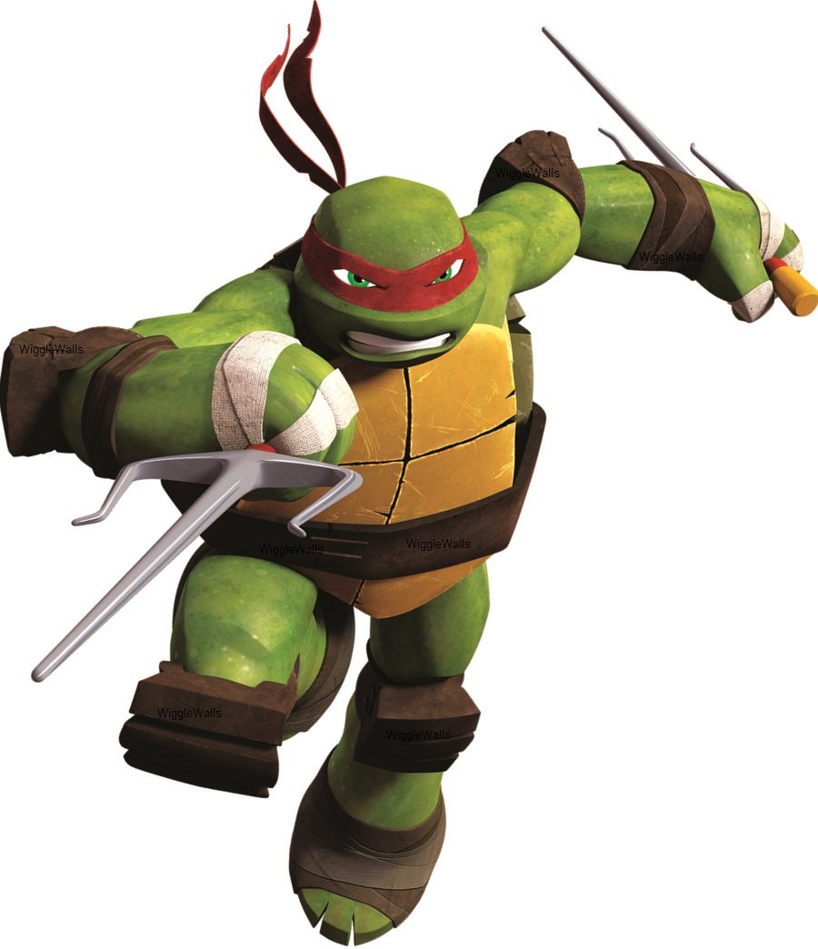 7 Inch Raph Raphael Ninja Turtle TMNT Removable Peel Self Stick Wall Decal Sticker Art Kids Decor Boys Room 6 x 7 inches