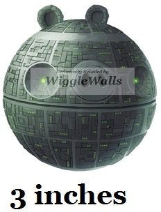 3 Inches Death Star Pig Bird Angry Birds Star Wars Removable Peel Self Stick Adhesive Vinyl Decorative Wall Decal Sticker Art Kids Room Home Decor Girl Boy 3x3 Inch