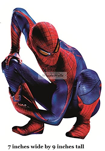 9" Amazing Spiderman Spider Man Marvel Comics Removable Peel Self Stick Adhesive Vinyl Decorative Wall Decal Sticker Art Kids Room Home Decor Boys Children Nursery Baby 7x9 Inch Tall