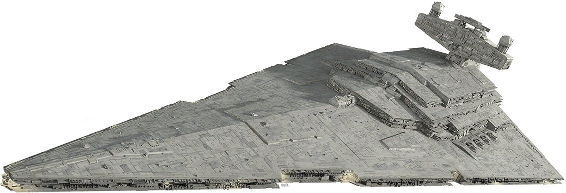 15 Inch Imperial Star Destroyer Galatic Empire Sith Emperor Dark Side Star Wars Classic Episode Iv Removable Wall Decal Sticker Art Home Decor Kids Room-15 1/4 Inches Wide by 5 Inches Tall
