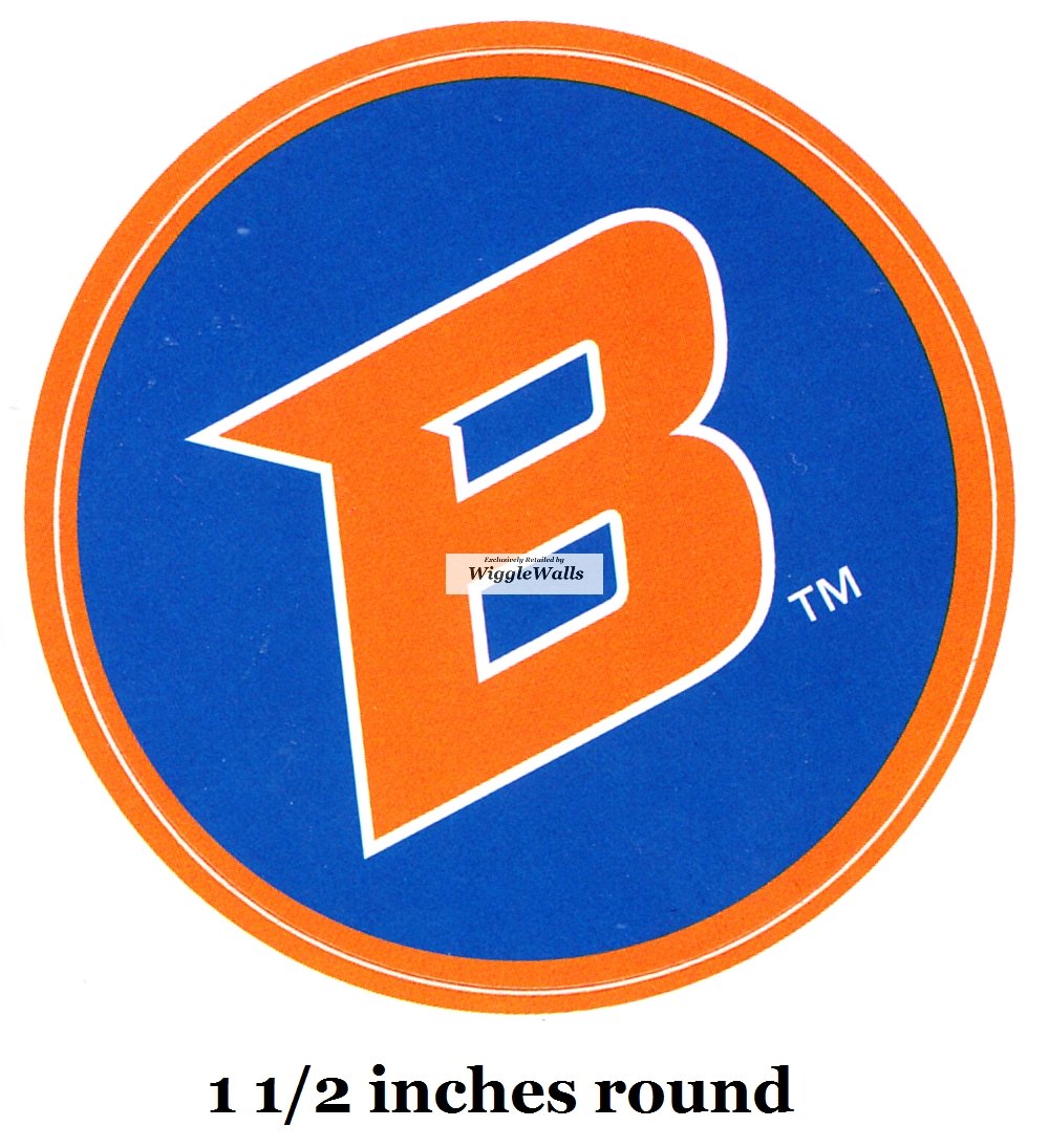1.5 Inch BSU Broncos Boise State University Logo Removable Wall Decal Sticker Art NCAA Home Room Decor 1 1/2 Inches