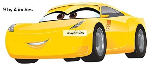 9 Inch Cruz Ramirez Wall Decal Sticker Disney Pixar Cars 3 Movie Removable Peel Self Stick Adhesive Vinyl Decorative Art Room Home Decor Kids Room Nursery Racing Decor 9 by 4 inches