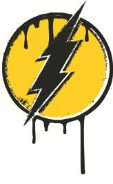 3 Inch The Flash Lightning Bolt Logo Decal DC Comics Justice League Repositionable Removable Peel Self Stick Wall Sticker Art Home Decor (Decoration for Walls Laptop Yeti Tumbler) 2 by 3 inch