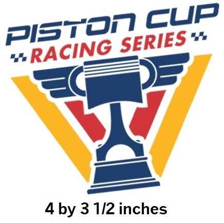4 Inch Piston Cup Lightning McQueen Wall Decal Sticker 95 Disney Pixar Cars 3 Movie Removable Peel Self Stick Adhesive Vinyl Decorative Art Room Home Decor Kids Room Racing Decor 4 by 3 1/2 inch