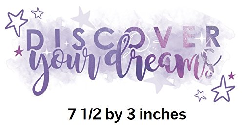 7 Inch Discover Your Dreams Wall Decal Sticker MLP Pony The Movie Removable Peel Self Stick Adhesive Vinyl Decorative Art Kids Room Home Decor Girl Bedroom Nursery 7 1/2 by 3 inches Tall