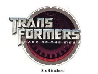 Transformers logo with 'Dark of the Moon' text on a white background