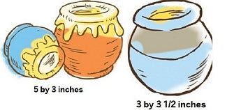 Pooh Honey Pots Jar Set Wall Decal Winnie the Pooh Bear Removable Sticker Art Walt Disney Peel and Stick Home Room Decor 2 pcs