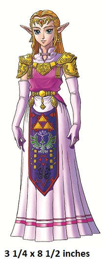 Character in a detailed costume with a purple dress and gold accents, standing against a white background.