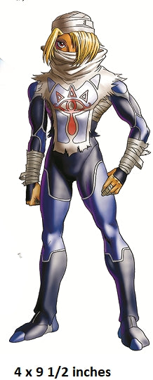Character in a futuristic suit with a white and blue color scheme, standing against a white background.