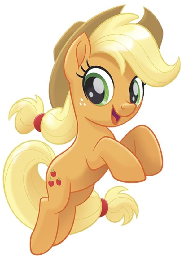 8 Inch Applejack Pony Wall Decal MLP Removable Peel Self Stick Sticker Art Home Kids Room Decor Decoration - 5 1/2 by 8 inches
