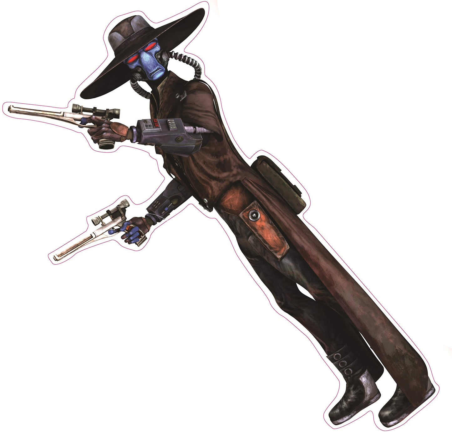 10 Inch Clone Wars Cad Bane Bounty Hunter Decal Star Wars Removable Wall Sticker Art Home Decor 10 by 5 Inches Tall