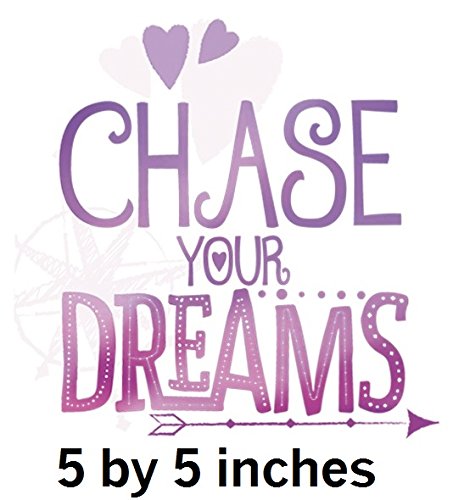 5 Inch Chase Your Dreams Wall Decal Sticker MLP Pony The Movie Removable Peel Self Stick Adhesive Vinyl Decorative Art Kids Room Home Decor Girl Bedroom Nursery 5 by 5 inches Tall