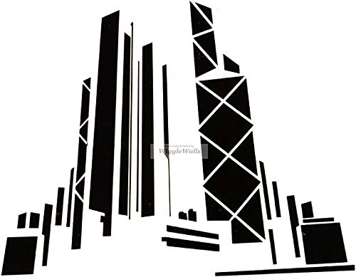 2 Pcs Cityscapes Ultimate Spider-Man Decal Spiderman Marvel Comics Removable Peel Self Stick Adhesive Vinyl Decoration Wall Sticker Art Kids Room Home Decor Boys Nursery 7 x 1 Inch