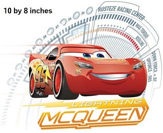 Lightning McQueen Specs Wall Decal Disney Cars Movie Removable Sticker Car 95 Specifications Peel and Stick Art 10 x 8 inches