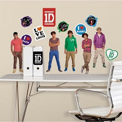 1D One Direction Group Wall Decals