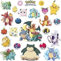 Iconic Pokemon Characters Wall Decals
