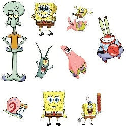 Spongebob Squarepants Characters Wall Decals