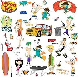 Disney Phineas and Ferb Characters Wall Decals