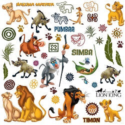 Walt Disney The Lion King Characters Wall Decals