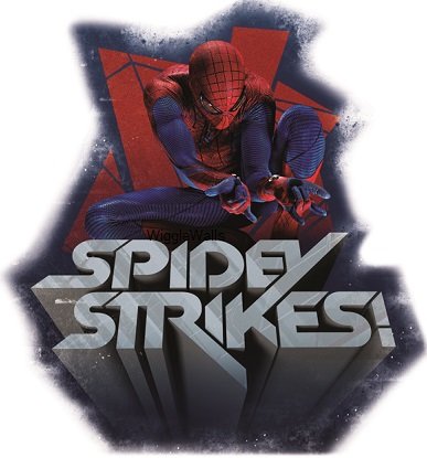 8 Inch Spidey Strikes Decal Amazing Spiderman Spider Man Marvel Comics Removable Peel Self Stick Adhesive Vinyl Decoration Wall Sticker Art Kids Room Home Decor Boys Children Nursery Baby 7x8 Inch