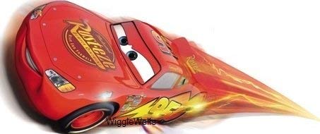 6 Inch Lightning McQueen 95 Disney Pixar Cars 2 Movie Removable Wall Decal Sticker Art Home Racing Decor