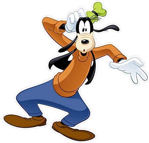 11 Inch Goofy Mickey Minnie Mouse Clubhouse Removable Wall Decal Sticker Art Disney Home Decor 9 1/2 inches Wide by 11 inches Tall