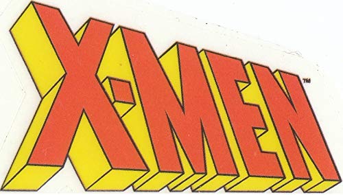 2 Inch Classic Marvel X-Men Xmen Comics Removable Peel Self Stick Adhesive Vinyl Decorative Wall Decal Sticker Art Kids Room Home Decor Boys Children 2 x 1 1/2 inches