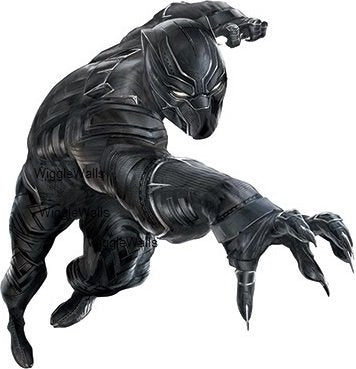 6 Inch Black Panther T'Challa Decal Infinity War Marvel Avengers Comics Removable Wall Sticker Art Home Decor Kids Room Boys Decoration 6 x 6 inches