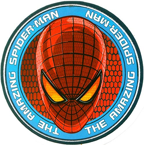 2 1/2 Inch The Amazing Spider-Man Logo Decal Symbol Spiderman Marvel Comics Removable Peel Self Stick Adhesive Vinyl Decoration Wall Sticker Art Kids Room Home Decor Boys Nursery
