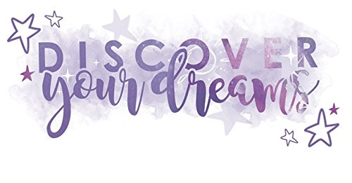 7 Inch Discover Your Dreams Wall Decal Sticker MLP Pony The Movie Removable Peel Self Stick Adhesive Vinyl Decorative Art Kids Room Home Decor Girl Bedroom Nursery 7 1/2 by 3 inches Tall