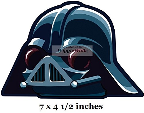 7 Inches Darth Lard Vader Bad Pig Pigs Piggy Angry Birds Star Wars Removable Peel Self Stick Adhesive Vinyl Decorative Wall Decal Sticker Art Kids Room Home Decor Girl Boy 7x4 Inch