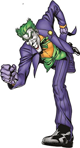 7 Inch Joker Batman Bat Man Dark Knight DC Comics Justice League Beyonad Begins Forever Origins Returns Removable Vinyl Wall Decal Sticker Art Home Decor -4 Inch x 7 1/4 inch