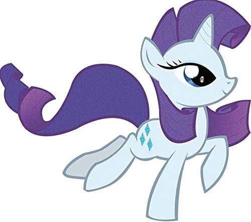 10 Inch Rarity Unicorn MLP Pony Removable Peel Self Stick Adhesive Vinyl Decorative Wall Decal Sticker Art Kids Room Home Decor Girl Children Bedroom Nursery 10 x 9 inches Tall