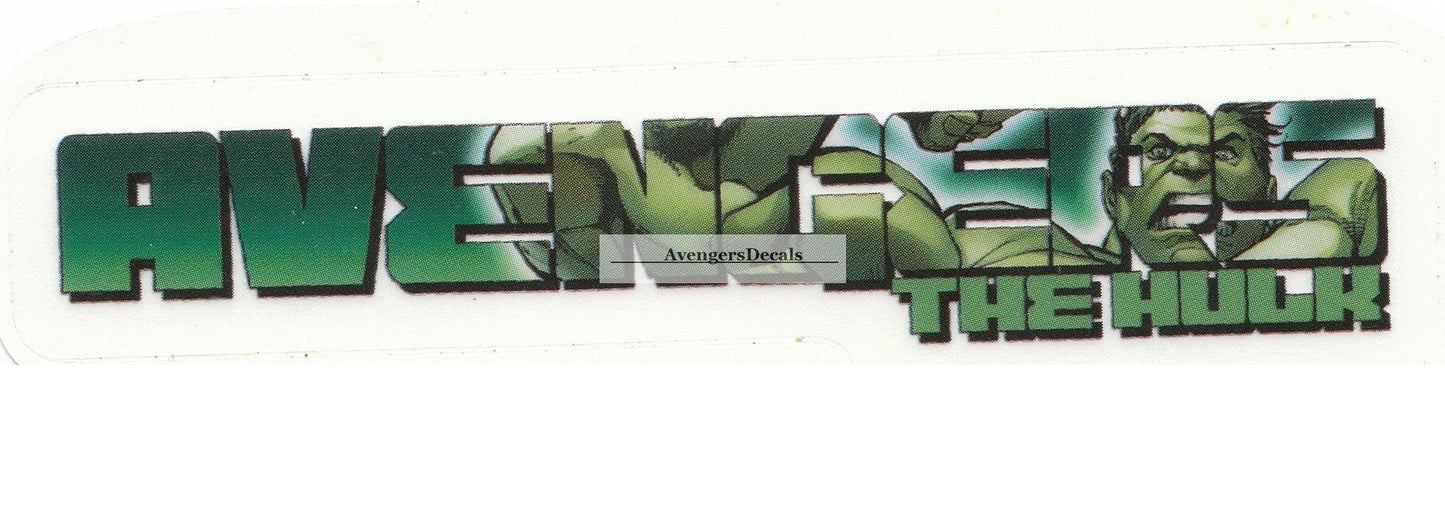 4 Inch Classic Green Incredible Hulk Marvel Avengers Bruce Banner Comics Removable Wall Decal Sticker Home Decor 3 3/4 inch Wide x 3/4 inch Tall