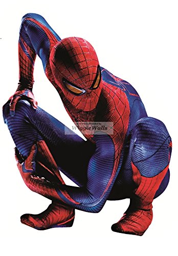 9" Amazing Spiderman Spider Man Marvel Comics Removable Peel Self Stick Adhesive Vinyl Decorative Wall Decal Sticker Art Kids Room Home Decor Boys Children Nursery Baby 7x9 Inch Tall