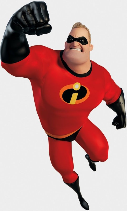 14 Inch Mister Mr Incredible Bob Parr Incredibles 2 Movie Removable Peel Self Stick Wall Decal Sticker Art Bathroom Kids Room Home Decor 8 inch by 14 inch