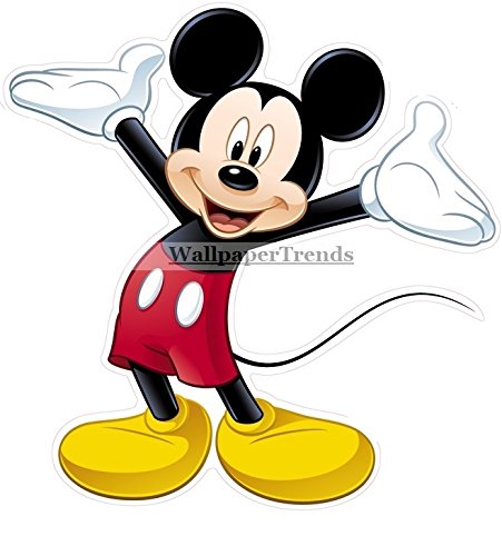 2 INCH Small Mickey Mouse Removable Decal Sticker Art Walt Disney Home Decor 2x2 inches Tall