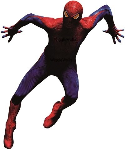 12 Inch Amazing Spiderman Decal Spider Man Marvel Comics Removable Peel Self Stick Adhesive Vinyl Decoration Wall Sticker Art Kids Room Home Decor Boys Children Nursery Baby 8x12 Inch Tall