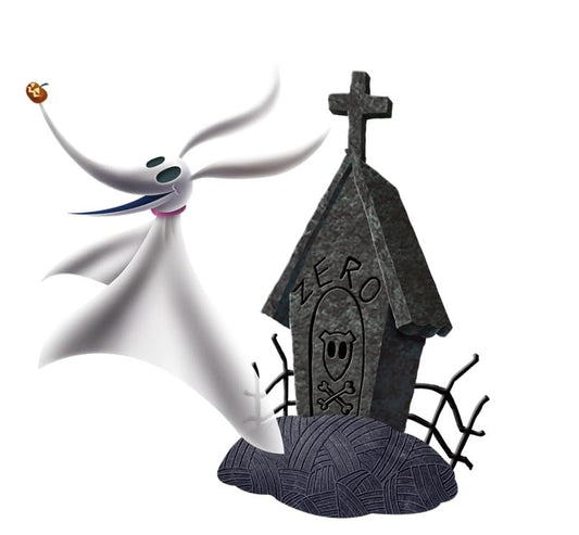 Generic 7"" Zero Ghost Dog Wall Decal The Nightmare Before Christmas Peel and Stick Vinyl Sticker Tim Burton Room Decoration Removable Home Decor Self Adhesive Art 7 1/2 x 7 1/2 Inches