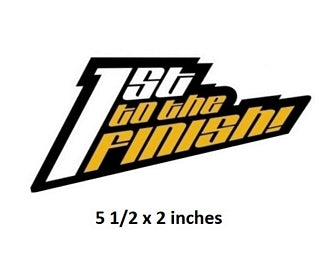 1st First to the Finish Wall Decal Lightning McQueen Removable Sticker Disney Cars Movie Peel and Stick Art 5.5 x 2 inches