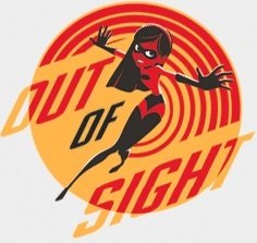 3 Inch Out of Sight Violet Parr Girl Sister Incredibles 2 Movie Removable Peel Self Stick Wall Decal Sticker Art Bathroom Kids Room Walt Disney Pixar Home Decor 3 inch by 2 1/2 inch