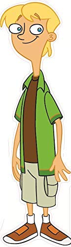 11 Inch Jeremy Johnson Decal Phineas and Ferb Disney XD Repositionable Removable Peel Self Stick Wall Sticker Art Home Decor (Decoration for Walls Laptop Tumbler) 3 by 11 inch