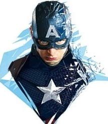 3 Inch Captain America Civil War Team Cap Marvel Avengers Comics Removable Wall Decal Sticker Art Home Decor Kids Room Boys Decoration 3 1/2 x 3 1/2 inches
