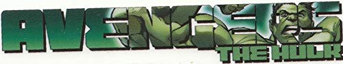 4 Inch Avengers Hulk Logo Decal Marvel Comics Removable Peel Self Stick Vinyl Wall Sticker Art Kids Room Home Decor 3 1/2 x 1/2 Inch Tall