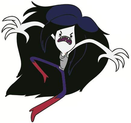 6 Inch Marceline Decal Adventure Time with Finn & Jake Removable Wall Sticker Art Home Decor Kids Room 6 Inch by 5 1/2 Inch Tall