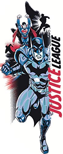 7 Inch Batman Superman Decal DC Comics Justice League Repositionable Removable Peel Self Stick Wall Sticker Art Home Decor (Decoration for Walls Laptop Tumbler) 3 by 7 inch